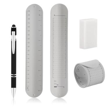 Imagem de 1PCS Reusable Waterproof Silicone Memo Wristband,Erasable Writing Bracelet with Pen Eraser,Wearable Notepad for To-Do Lists,Study Task Planning(White)