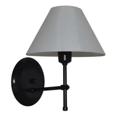 Imagem de Arandela De Parede em Alumínio e Cúpula de Algodão Para Sala, Quarto C