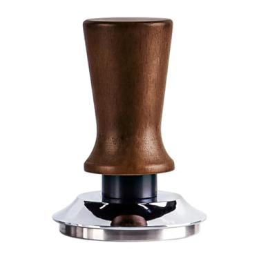 Imagem de Ioensy Violagem de café expresso a violação de café, ferramenta de alça de madeira, martelo de prensa de café, base plana para barra de cozinha accs, 51mm