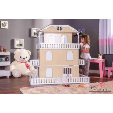 Imagem de Casa de Bonecas Escala Barbie Modelo Suzan Crem - Darama