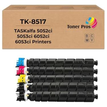 Imagem de Toner Pros Cartucho De Toner De Substituição Tk-8517 - Compatível Com Impressoras Coloridas Kyocera Taskalfa 5052Ci 5053Ci 6052Ci 6053Ci, Pacote Com 4 Cores: Kcmy - Rendimento De 30.000 Páginas Em