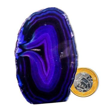 Imagem de 01 Geodo de Ágata Lilás 150 a 200g 7 a 12cm Classe B - CristaisdeCurve