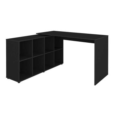 Imagem de Mesa de Escritório em L Nero Preta