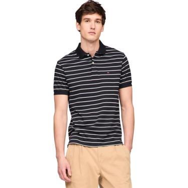 Imagem de Camisa polo Tommy Hilfiger de algodão líquido de ajuste regular para homens