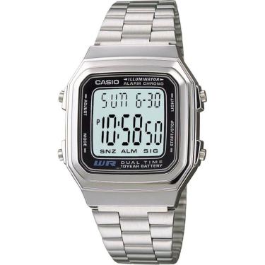 Imagem de Relógio Casio Unissex Vintage Digital Prata A178WA-1ADF
