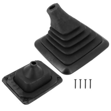 Imagem de Dokili Bota de alavanca de câmbio, bota de borracha de engrenagem de transmissão manual compatível com 1990-1997 Ford F150 F250 F350 Bronco Replace# F5TZ7277BA F5TZ-7277-BA