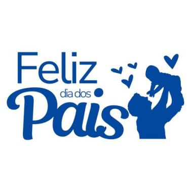 Imagem de Adesivo Vitrine Decoração Loja Feliz Dia Dos Pais 50x100cm - Nicolados