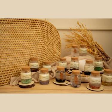 Imagem de Vela Aromática Artesanal Premium Linha ENERGÉTICA 150G - 2 - Amor e Ar