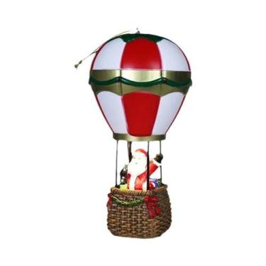 Imagem de Luminária de Mesa LED de Natal - Papai Noel e Boneco de Neve em Resina