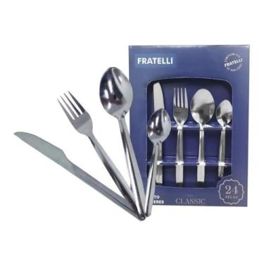 Imagem de Faqueiro Conjunto De Talheres 24 Peças Inox Classic Fratelli - Fratell