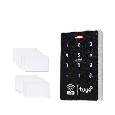 Imagem de Smart Lock, Bloqueio De Impressão Digital. Teclado De Controle De Acesso à Porta Wifi Tuya Ip68 à Prova D'água Rfid Teclado Controlador Leitor Abridor De Porta De Toque, S10w 10cardic