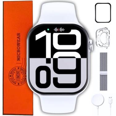 Imagem de Smartwatch Feminino Masculinho W10 Pro Mini Chatgpt Amoled Gps Pulseir