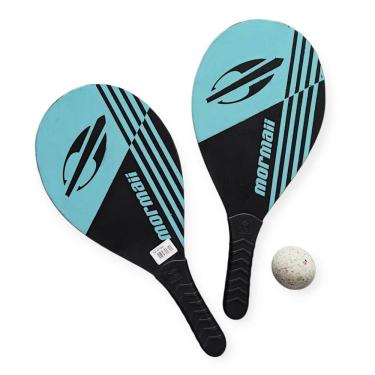 Imagem de Kit Frescobol 2 Raquetes de Praia com 1 Bolinha 1 Sacola de Transporte Mormaii