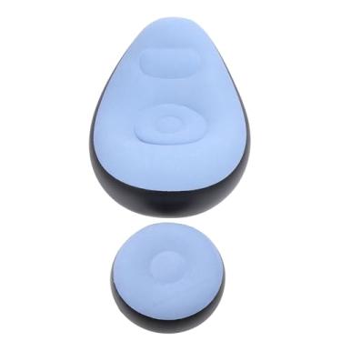 Imagem de Sala de estar inflável, sofá ergonômico para acampamento (azul)