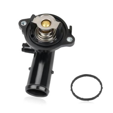 Imagem de WMPHE Conjunto de carcaça de termostato compatível com Maserati Ghibli Levante Quattroporte 2014-2021 Substituição para 323056 330424