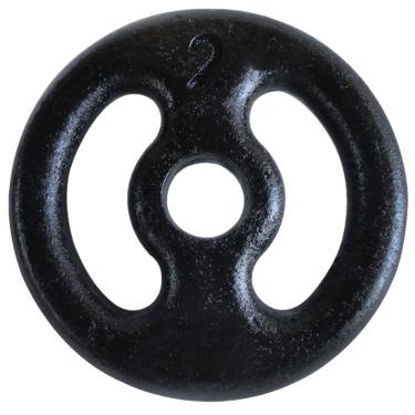 Imagem de Anilha Ferro Fundido Pintada Fitness Academia 2Kg