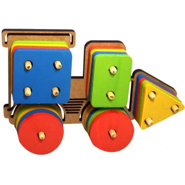 Imagem de Trem Pedagógico Prancha De Seleção Formas Geométricas