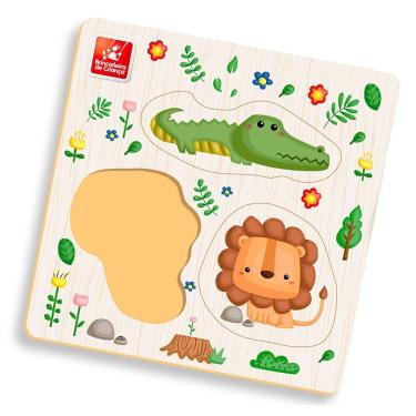 Imagem de Ache E Encaixe Safari - Madeira - Brincadeira De Criança