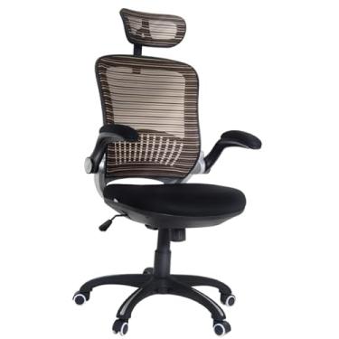 Imagem de Cadeira Presidente BLM900 BlumeOffice, Encosto em Tela de Nylon, Assento em Tela Spacer, Braços Articuláveis, Mecanismo Sincronizado, Suporta até 110kg (Preta/Palha)