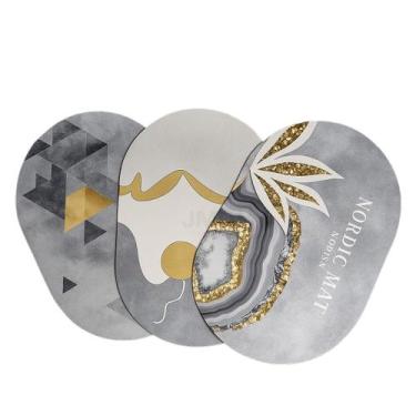 Imagem de Tapete Antiderrapante para Banheiro 58x38cm que Absorve Água Rápido - 