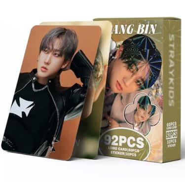 Imagem de Stray Kids Photocards 92 PCS Stray Kids Hollow Photo Cards Stray Kids lomo Card Gift Lomo Cards Merch for Stray Kids Boys and Girls (Changbin)