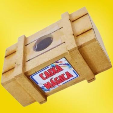 Imagem de Caixa Mágica | Enigma, Truque, Pegadinha, Mágica, Racha Cuca, Quebra-cabeça, Educativo, Lúdico, Diversão | "Abra-a, se for capaz!" | 5 PONTOS@