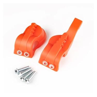 Imagem de jininshengxindianzi Compatible With 2024 TE 300 Fork Bottom Shoe Guard Cover TE 300i TE 250i TE 250 FE 350 FE450 FE501 TX300 TC125 FC FX 350 2016-2024(Orange)