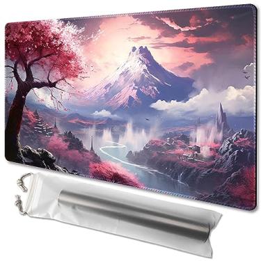 Imagem de MTG Playmat Size 24x14in Free Storage Bags Non-Slip Backing, Ideal for Card Game Enthusiasts TCG Playmat (Sakura Kasumi-No Deck)