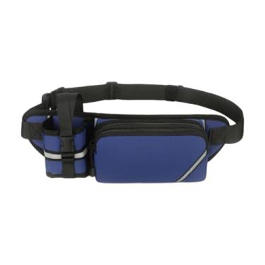 Imagem de predolo Pochete Bolsa de Cintura Suporte para Garrafa de Água para Caminhada Cinto de Hidratação Pochete para Camping, Azul-marinho