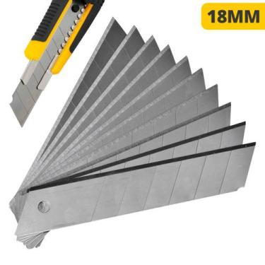 Imagem de Lâmina Para Estilete 10 Unidades 18mm Alta Qualidade Vonder