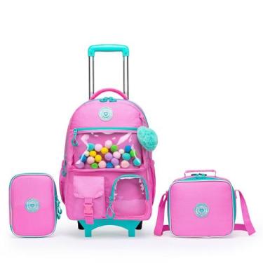 Imagem de Kit Mochila Bolsa Com Estojo Lancheira Escolar Reforçada - Perfect For