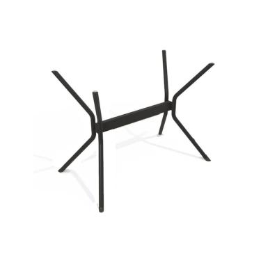 Imagem de Base de Mesa p/ Cozinha Loire M031 Aço s/ Tampo Preto - Kappesberg