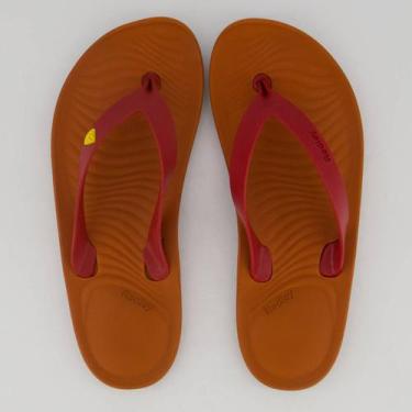Imagem de Chinelo Redley Solar Laranja e Bordô, 39-40