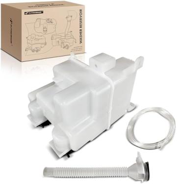 Imagem de A-Premium Conjunto de tanque de reservatório de lavadora de para-brisa compatível com Toyota Highlander 2004-2007 e Lexus RX330 2004-2006, RX350 2007-2009 - com tampa e bomba de arruela e sensor de