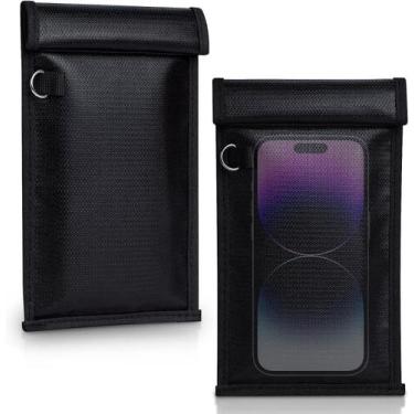 Imagem de Bolsas Faraday Simket para telefones e chaves de carro, pacote com 2 u