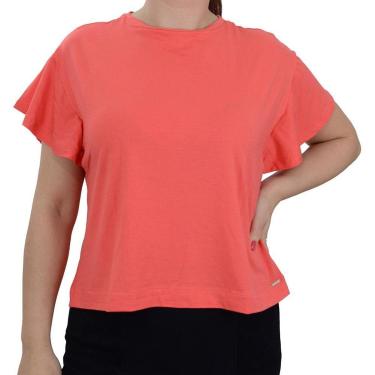 Imagem de Blusa Feminina Olho Fatal Cropped Viscose Laranja - 60134-Feminino