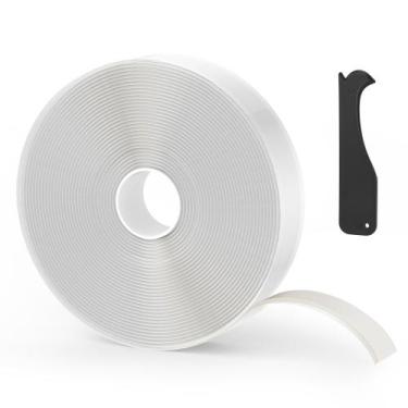 Imagem de Fita butílica Rvhouse White, 4 cm x 9 m, fita de calafetagem premium, 