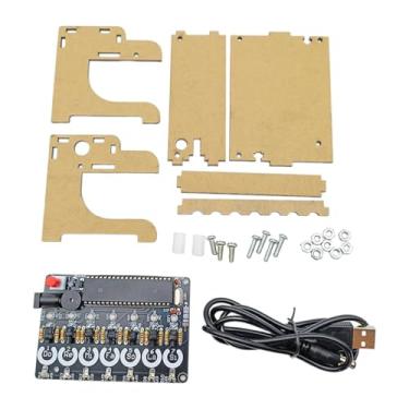 Imagem de FVDPWYE Módulo de Teclado Teclado Eletrônico Habilidades Multifuncionais Criativo Microcontrolador Projetos de Soldagem Rádio para Iniciantes, Finalizado