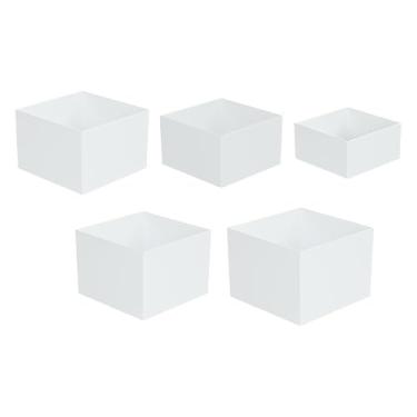 Imagem de Baoblaze 5Pcs Buffet Riser Sobremesa Mesa Expositora para Alimentos Pequena Estatueta Casamento