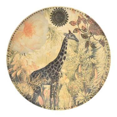 Imagem de Prato raso natureza i girafa - Tok&Stok