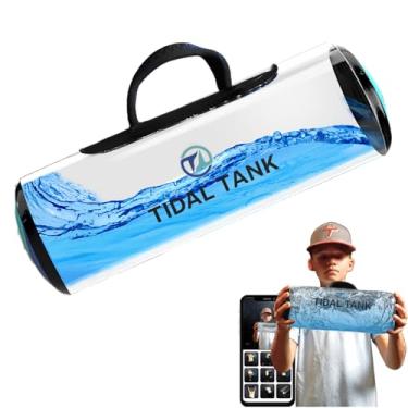 Imagem de Tidal Tank - O Original - SandBag Alternativo 3,2 kg - Bolsa Aqua Ajustável e Power Bag com Água - Core and Balance Aquabag - Equipamento Portátil de Estabilidade Fitness (Tanque de Mão (máx. 3,2 kg),