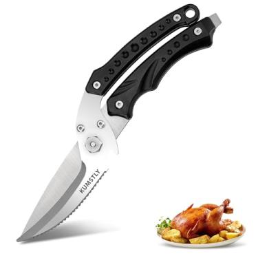 Imagem de Tesouras de cozinha resistentes para aves, frango, peru e legumes - tesoura de cozinha inoxidável