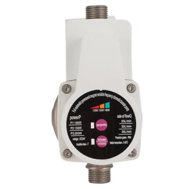 Imagem de Zhjvihx Bomba de Reforço de Pressão água, 100w 150W 200W Quiet 3 Velocidades Bomba de água de Motor Sem Escova para Torneiras Banheiras de Banhas de Caldeiras, Com Recurso (Plugue UE)