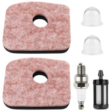 Imagem de HUSWELL Kit de ajuste de filtro de ar BG56 para peças de soprador de folhas Stihl BG56C SH56 SH56C com filtro de combustível vela de ignição lâmpada Prime