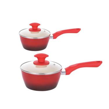 Imagem de Kit 2 Panelas Indução Cerâmica Rubi 3,7mm 16 e 20cm - CLASS HOME