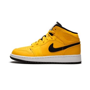 Imagem de Nike Jordan 1 Mid Metallic Gold White Men's (Numeric_8)