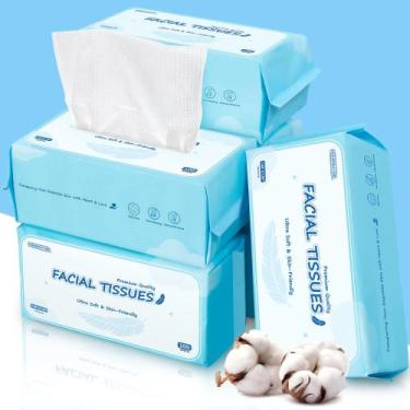 Imagem de Toalha facial HOMERHYME, toalhetes faciais de 600 unidades, biodegradá