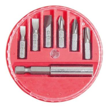 Imagem de Jogo Bits e Adaptador 1/4" 7 Peças Noll 372.0001