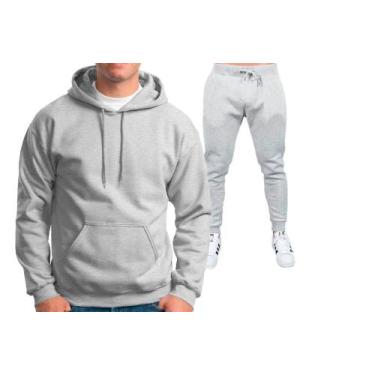 Imagem de Conjunto Moletom Masculino Feminino Blusa E Calça Oferta - lgamn, Cinz