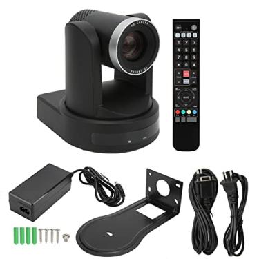 Imagem de GLOGLOW Câmera PTZ, câmera HD com zoom óptico com suporte de montagem para ensino on-line (plugue EUA)